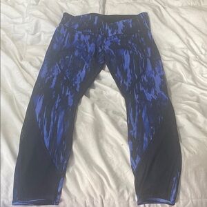 lululemon athletica Blue and Black Leggings